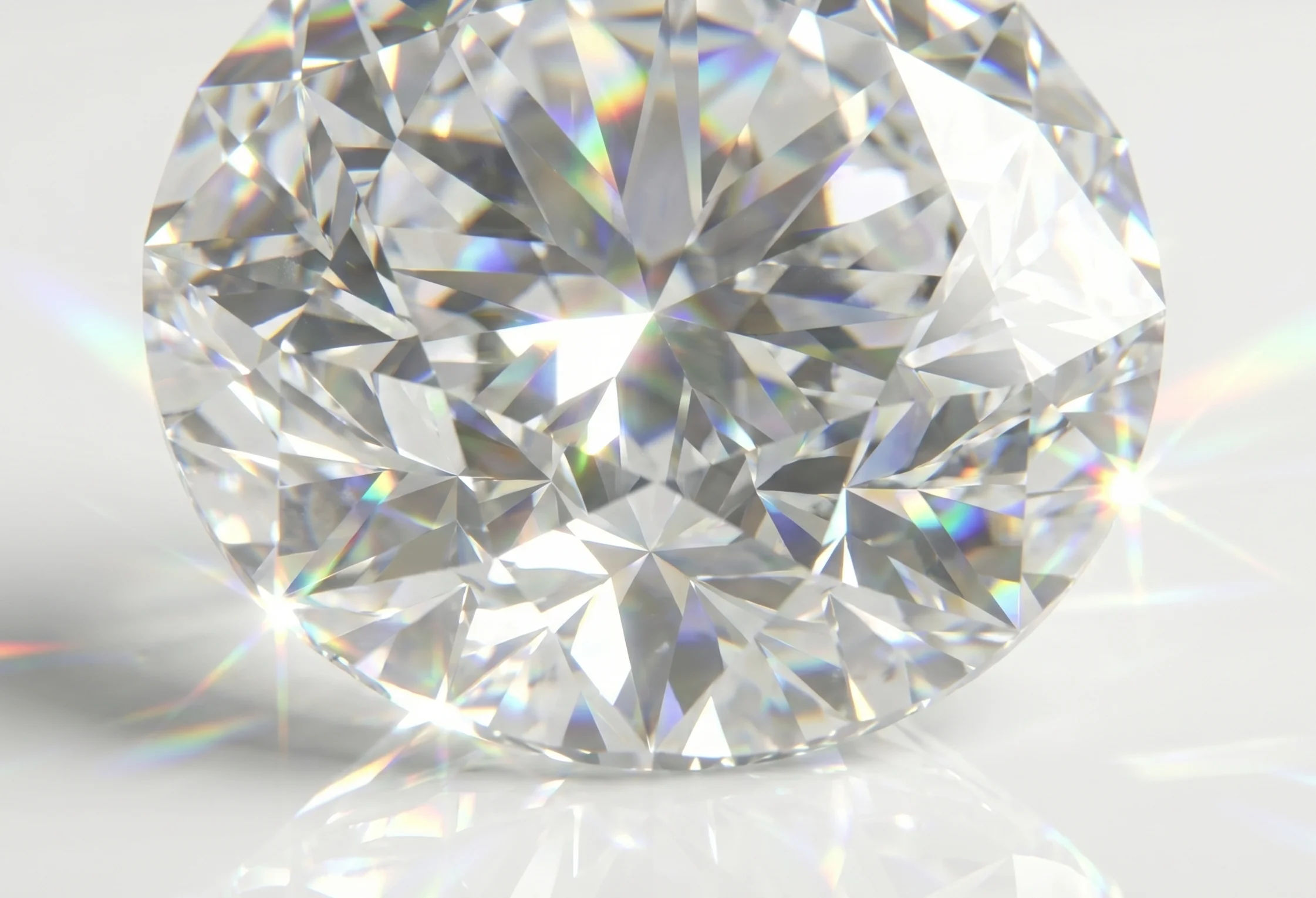 Close-up of a Lihara lab-grown diamond