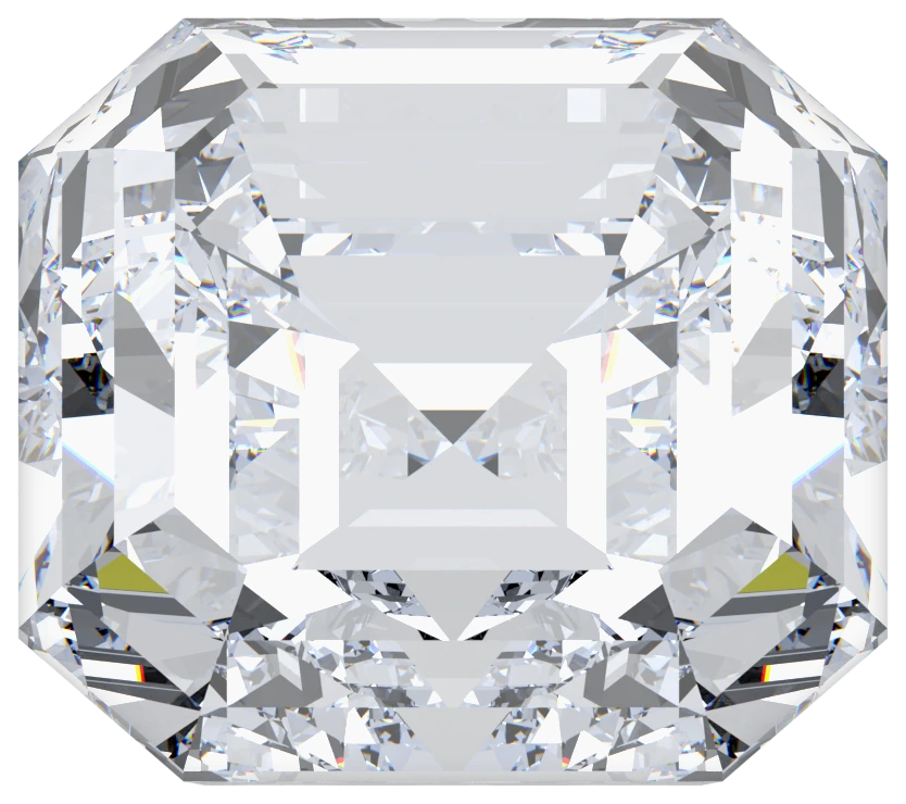 Asscher cut lab-grown diamond