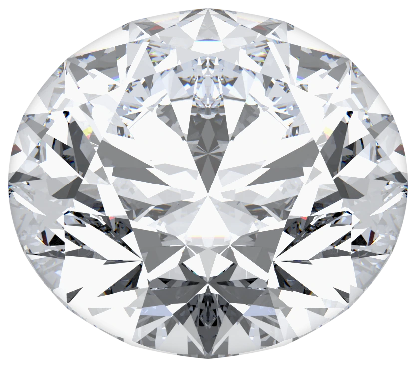 Round cut lab-grown diamond