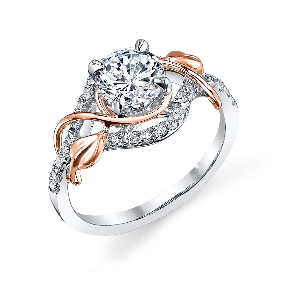 Flourish Scroll Ring, top view