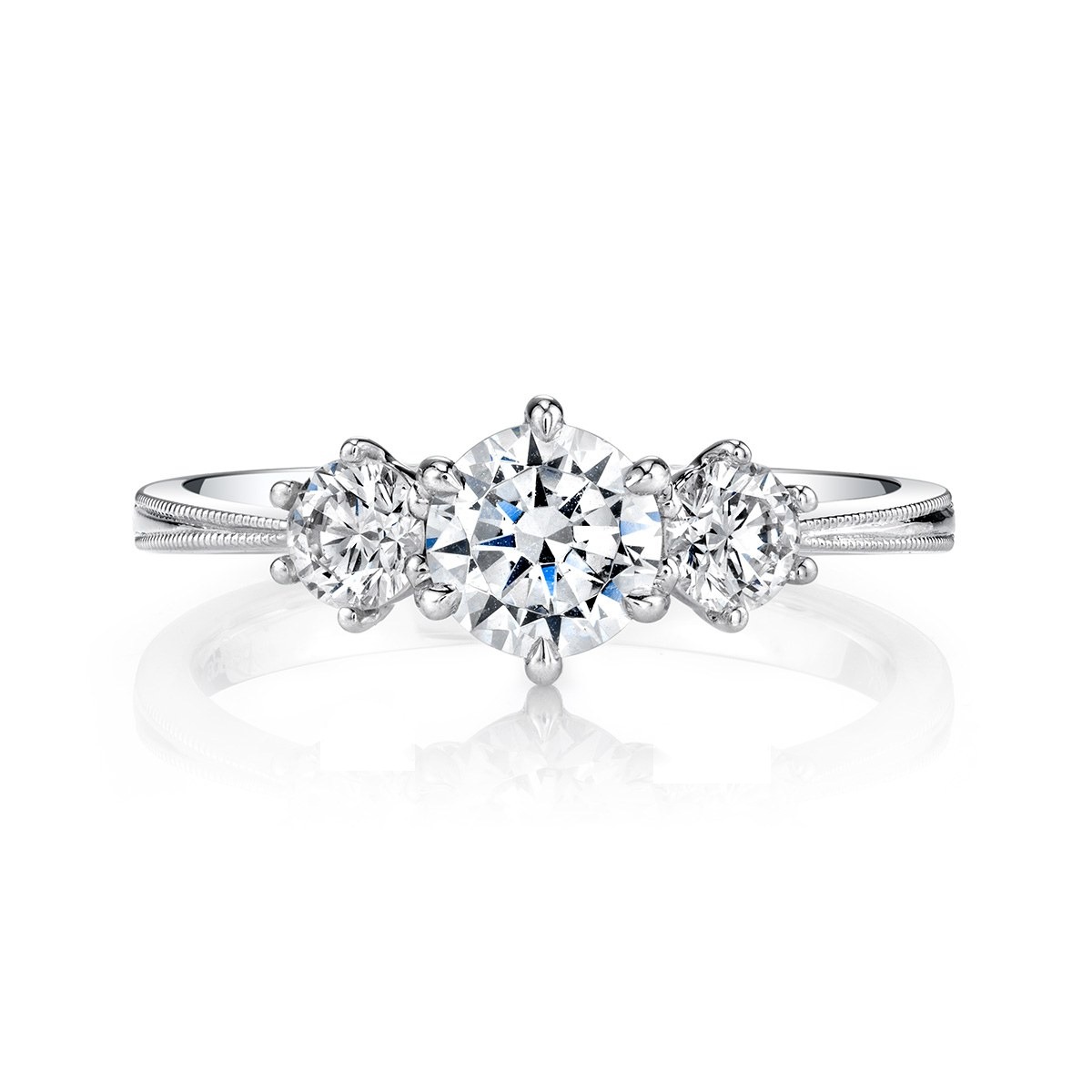 Milgrain Trio Ring, photo 2