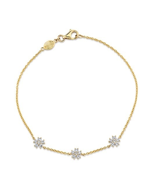 Bloom Trio Bracelet, top view