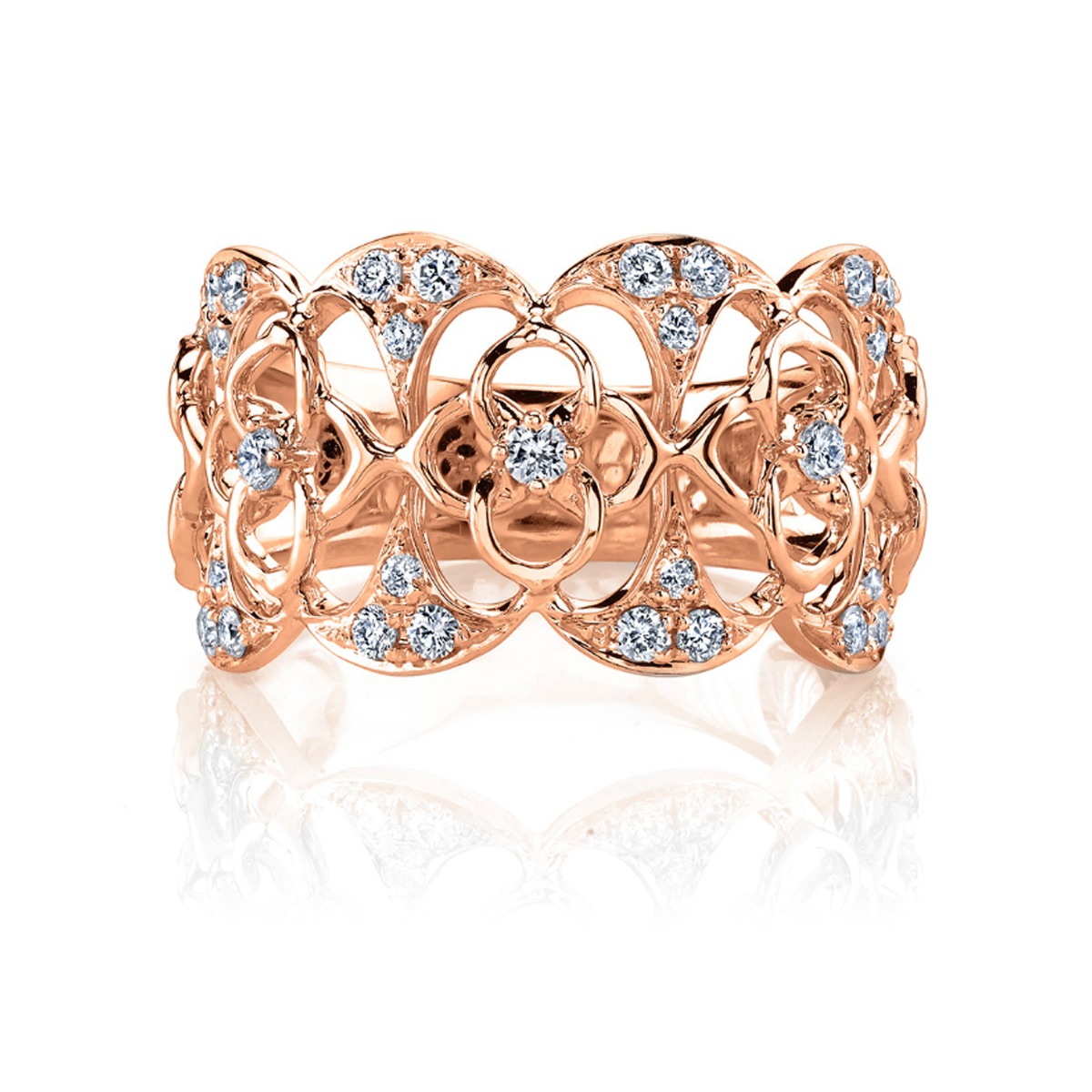 Scalloped Lace Band, top view