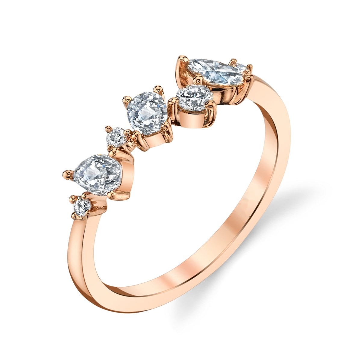 Scattered Rose-Cut Ring, top view