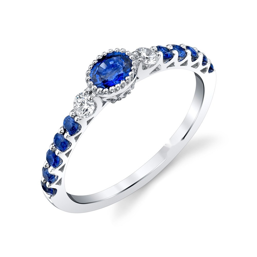 Milgrain Bezel Gem Band, photo 2