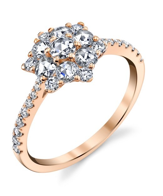 Rose-Cut Snowflake Ring, photo 1
