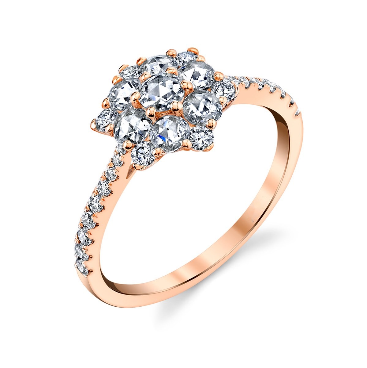 Rose-Cut Snowflake Ring, photo 2