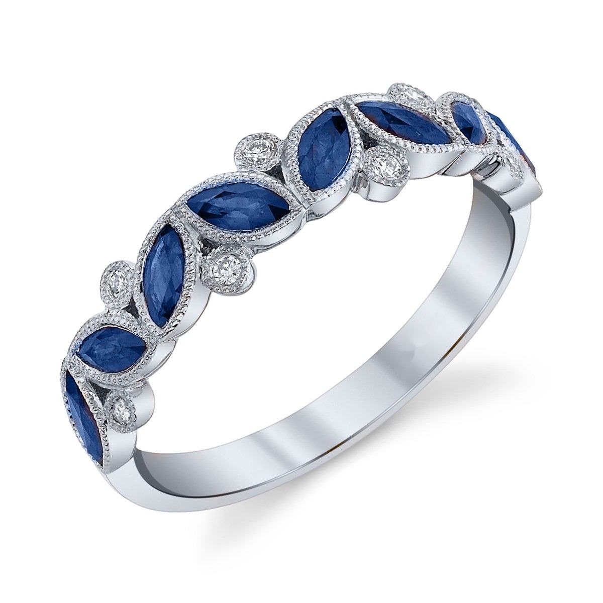Marquise Petal Band, top view