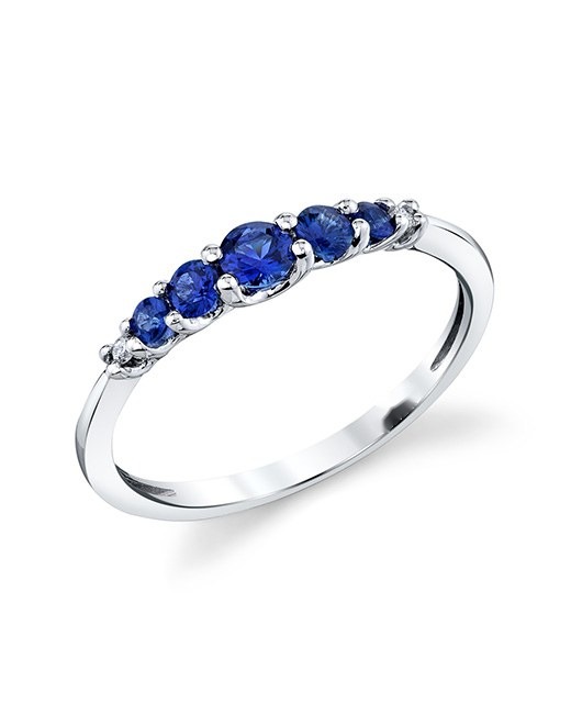Graduated Gem Band, top view