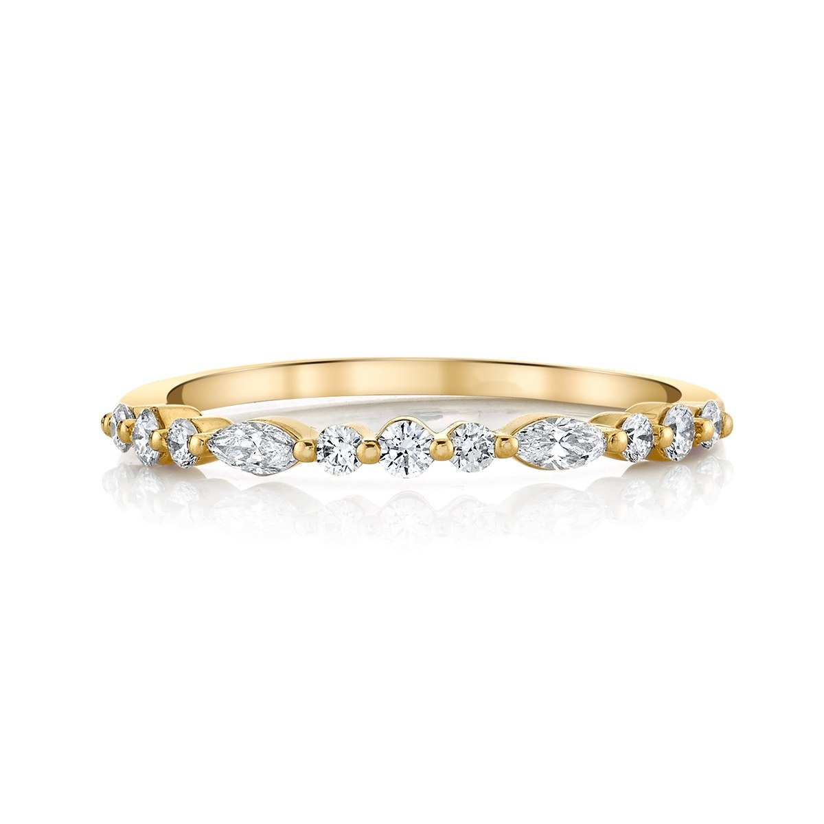 Marquise Wave Stack Ring, photo 1