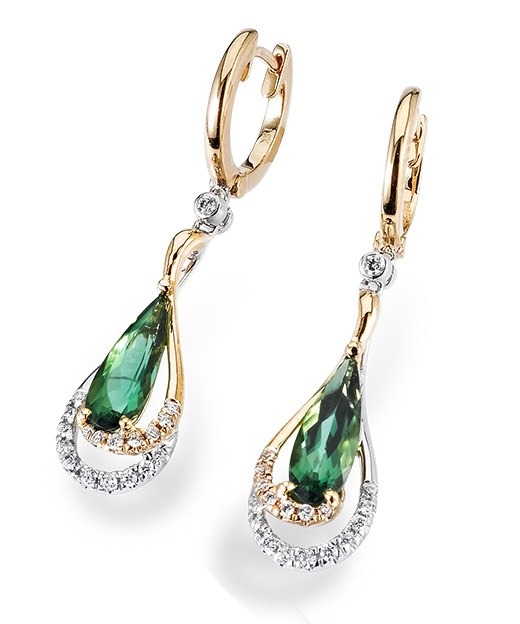 Pear Cradle Hoops, top view