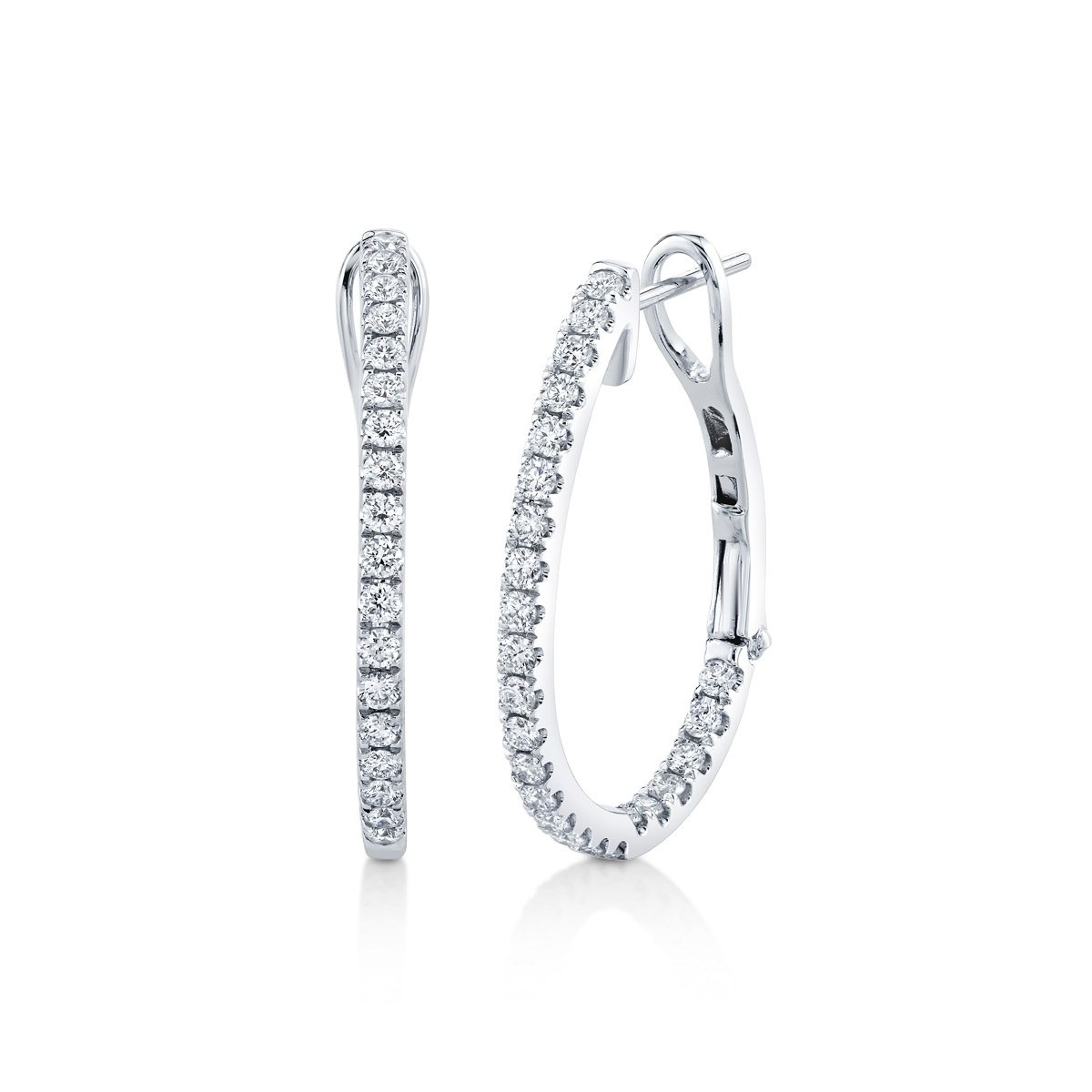Inside-Out Diamond Hoops, photo 1