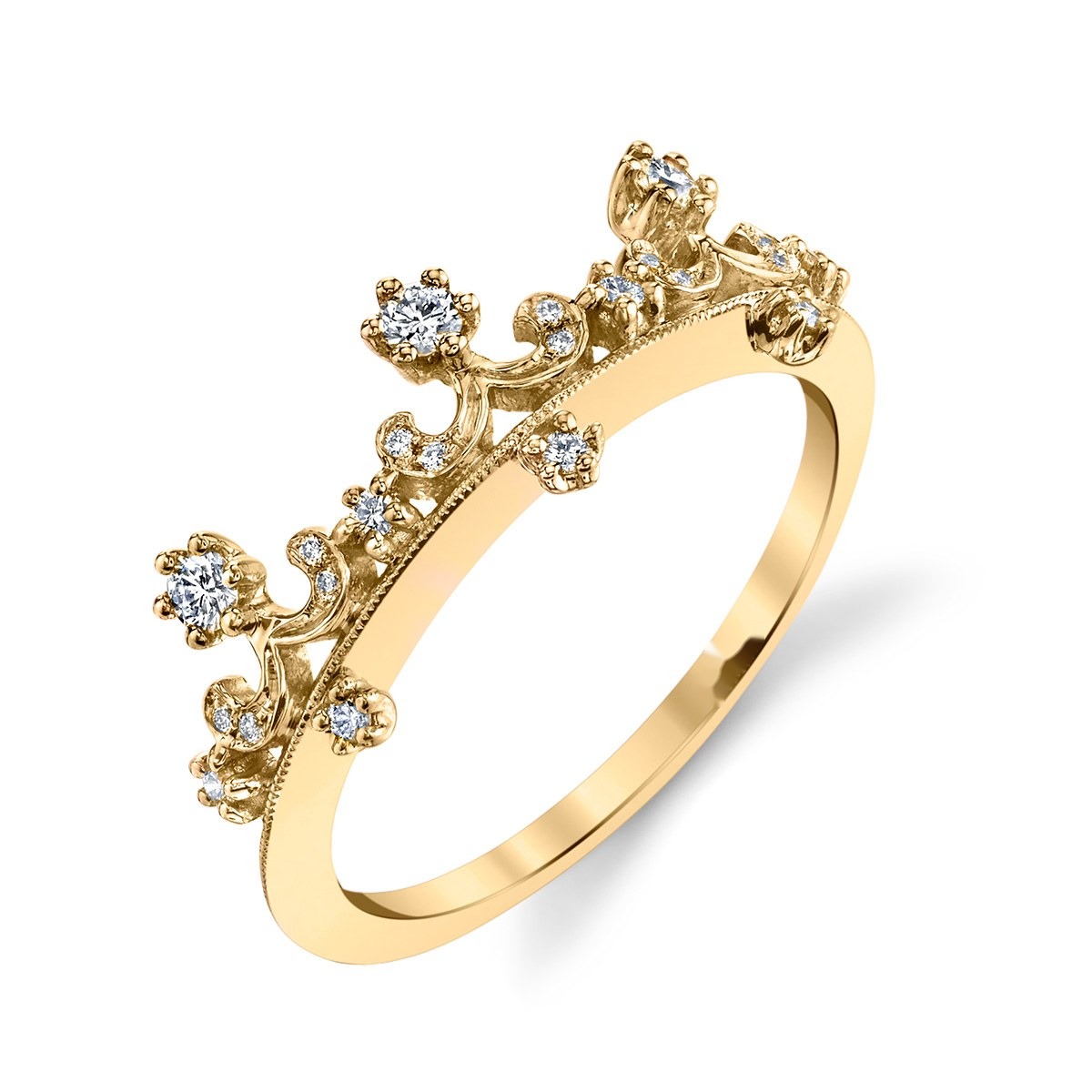 Tiara Filigree Band, top view