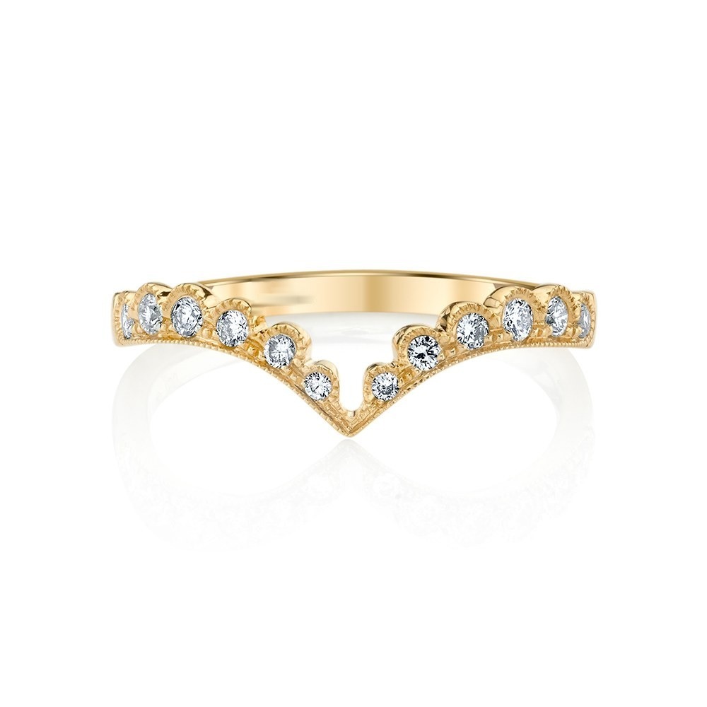 Milgrain Chevron Band, photo 2