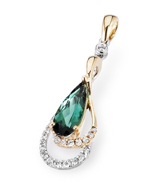 Twin Curve Pendant, top view