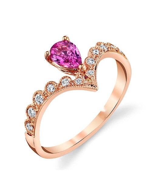 Scalloped Chevron Ring, photo 1