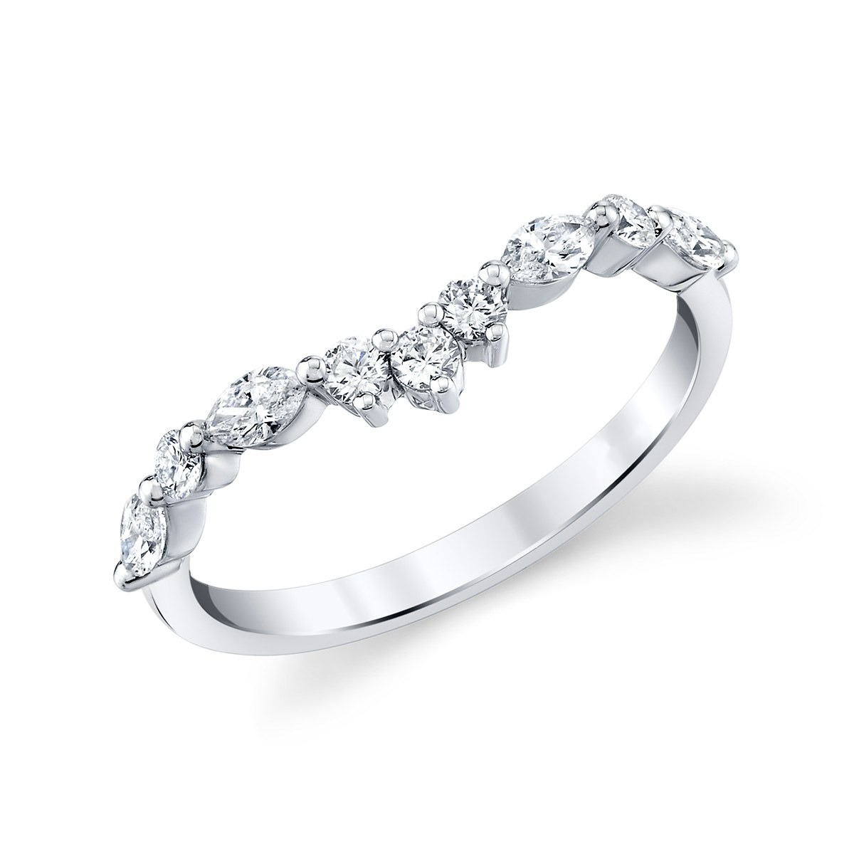 Marquise Crown Band, top view